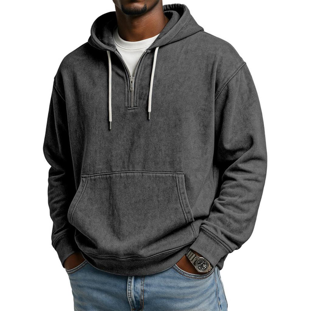 Men's 1/4-Zip Hooded Sweatshirt