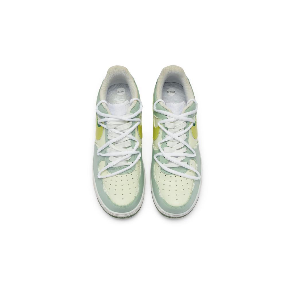 Nike Air Force 1 Low 811 Manufacturing, Pineapple Adventure Low top Skateboard Shoes Women's Beige Yellow Green DH2920-111(Team80-)