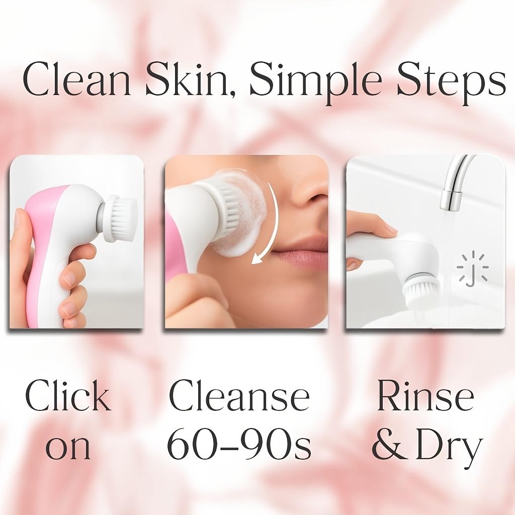 Facial cleansing brush Facial Facial Scrub7Combination1The electric rotating facial cleansing brush comes with6The brush head can deeply clean,
