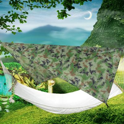 Přenosná maskovací kempingová plachta 210T polyesterová příze markýza baldachýn voděodolná skládací ultralehká pikniková backpackingové vybavení