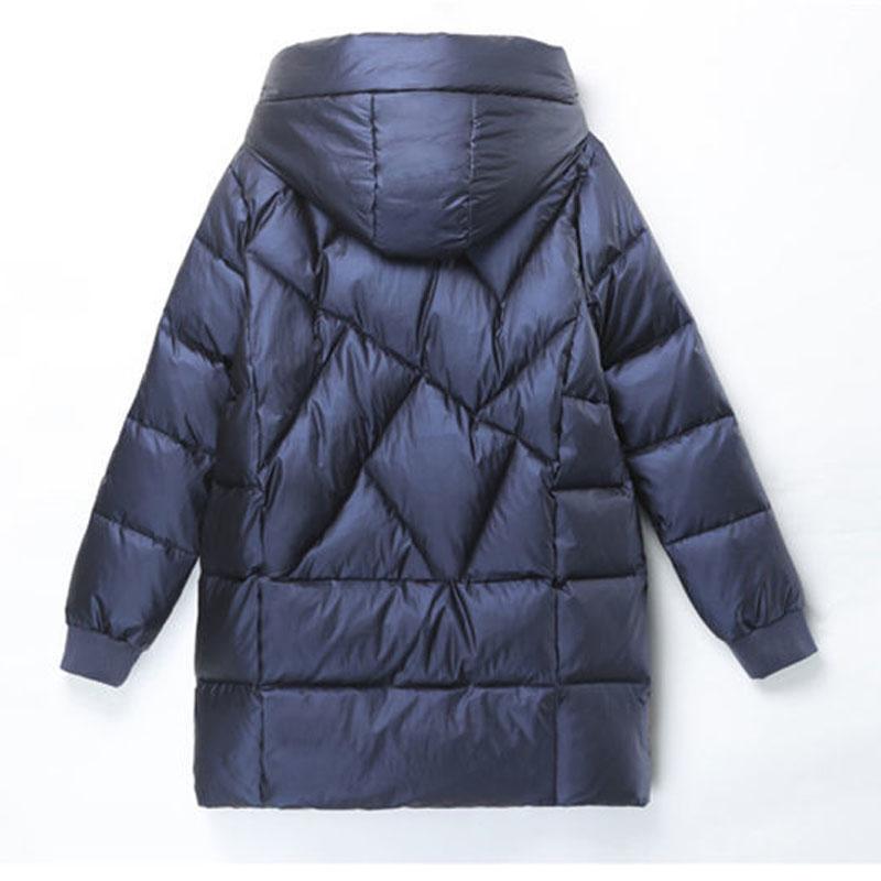 Hooded Cotton Coat Women's Mid-Length Winter Jackets Elegant Mother's Parkas Padded Jacket Thick Down Padded Jacket Vintage