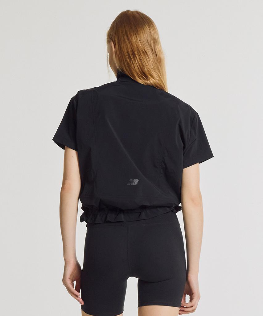 Nyuballanseu Nbncg3W612 / Women Frozen Woven Stretch Half Zip (Black)