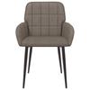 Dining Chairs 2 Pcs Faux Leather Grey 57 X 50 X 85 Cm
