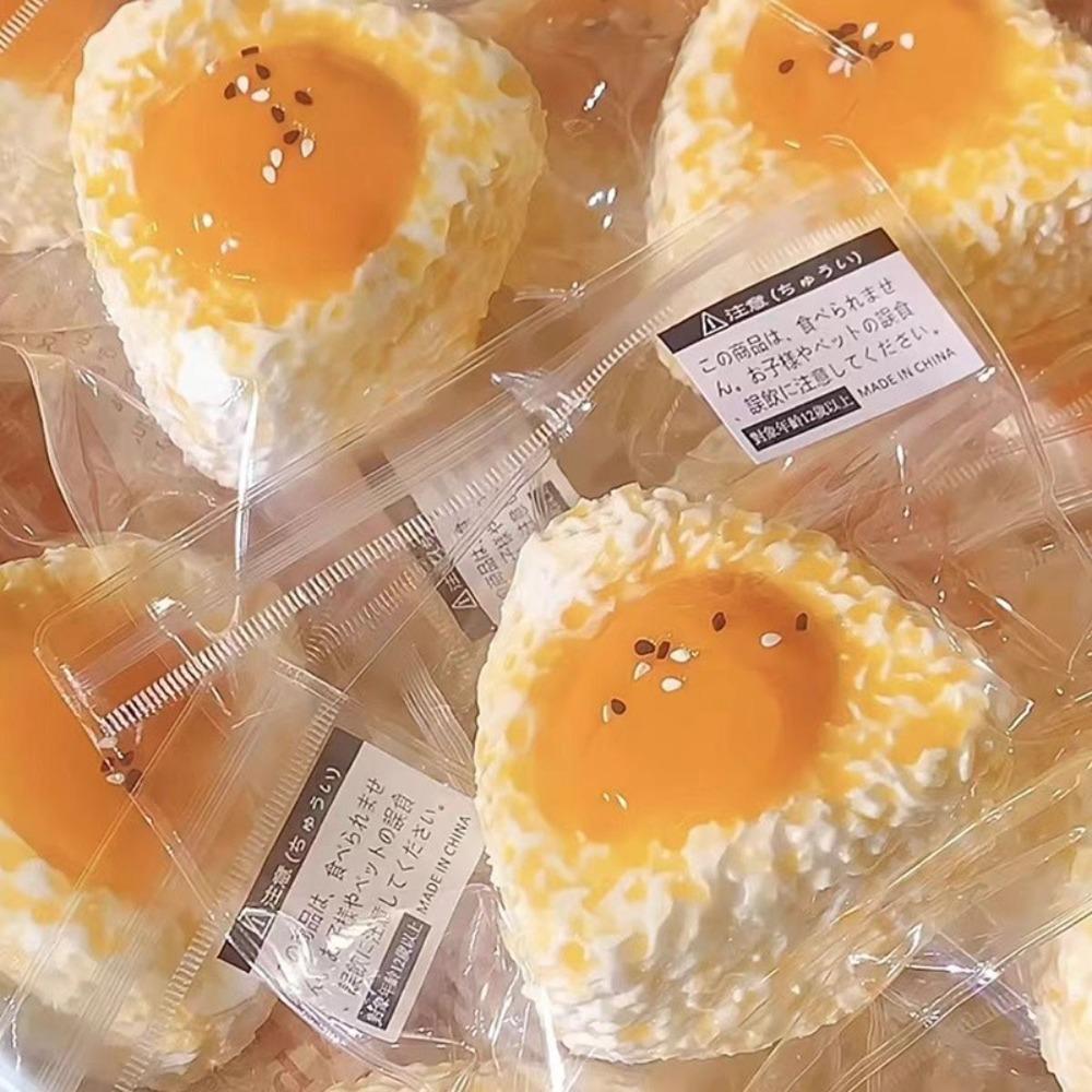 Mochi Hračky Nová Ručně Vyráběná Silikonová Simulovaná Vajíčko Rýžová Koule Taba Mačkací Hračka Úleva Mačkání Kreativní DIY Sestavení Odskakující Fidget Roztomilý Mačkací