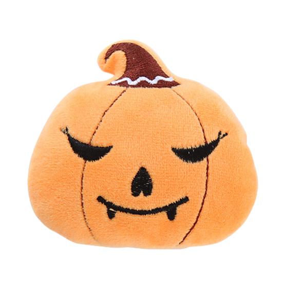Scratch Resistant Cat Toy Halloween Pumpkin Catnip for Cats, Plush Bat Ghost Spider Kicker with Embroidered Bell, Durable Chewing Play Kittens, Stress