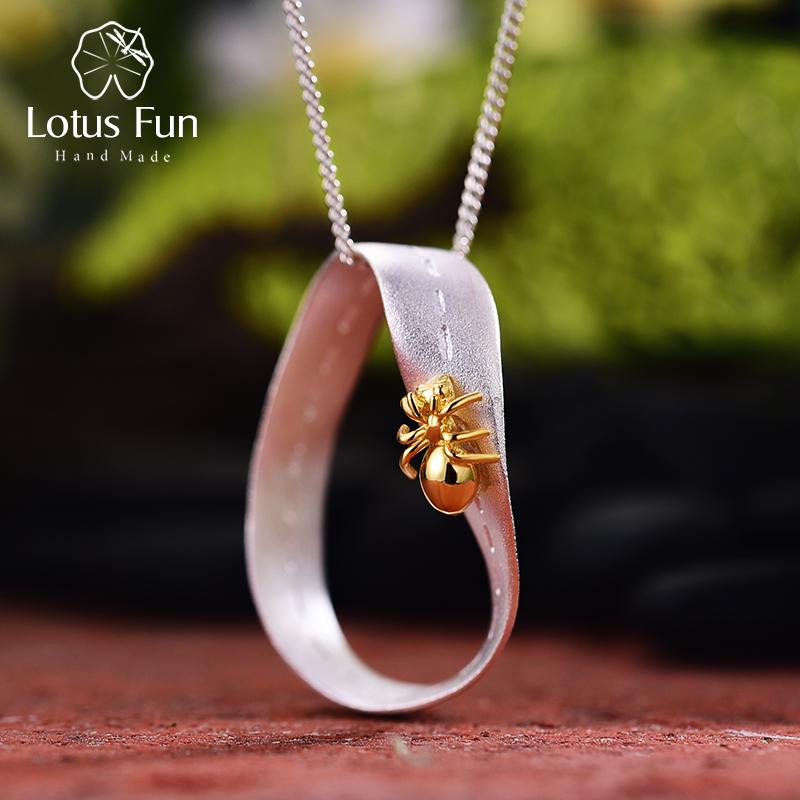 

Lotus Fun Трудолюбивый Муравей Изящные Ювелирные Изделия Ручной Работы Креативный Дизайн Кулон без Ожерелья для Женщин