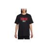 T Shirts Men's Black Crew Neck Moderate Straight Fit FJ1144-010