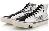 Disney X Li Ning Slip Resistant Abrasion Resistant Balance High Top Canvas Shoes Women's Black Beige White AGCQ324-1