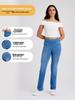 Jeans Skinny Taille Haute Effilochés pour Femmes, Amincissants, Extensibles, Multi-Poches, Coupe Casual