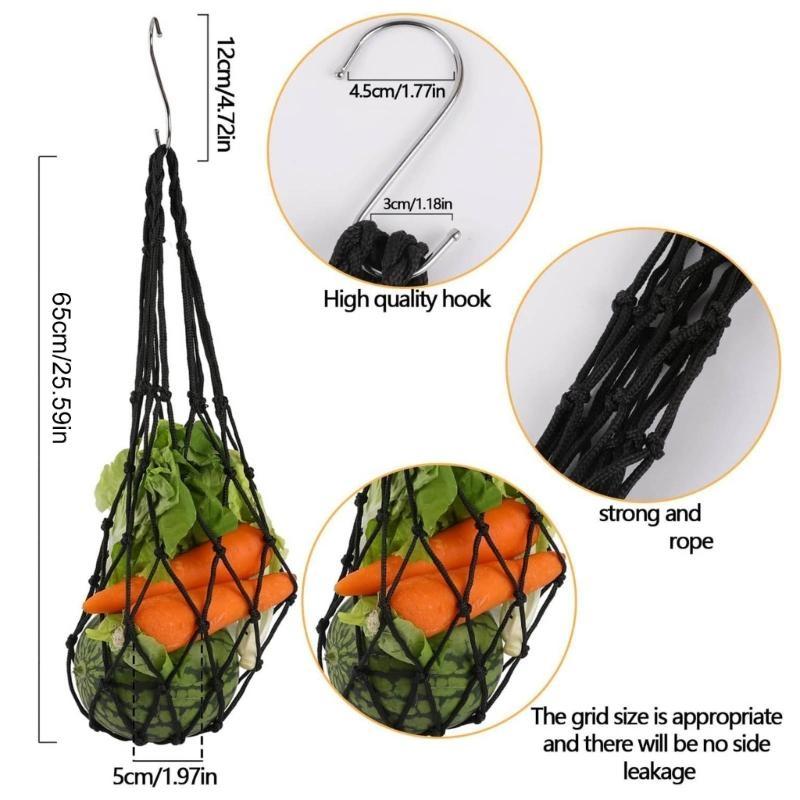 F26C Chicken Feeder Hanging Feeder Mesh Bag Fruit Holder For Chickens And Farm Bird