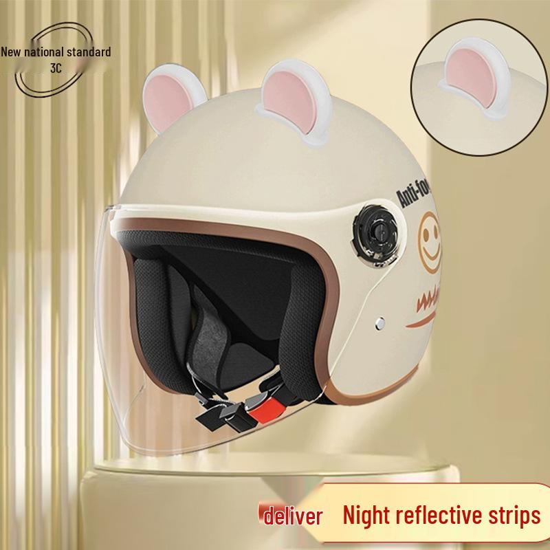 Women's Unisex Winter Warm Half Helmet for Electric Scooter/Motorcycle with Free Shipping