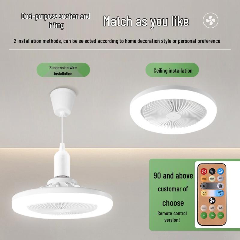 Kompakte LED Deckenventilator-Glühbirne mit E27-Sockel für Schlafzimmer und Restaurant