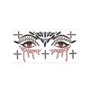 Rhinestone Face Eye Jewels Sticker 3D Face Gem Sticker Crystal Tattoo Sticker  Halloween Party