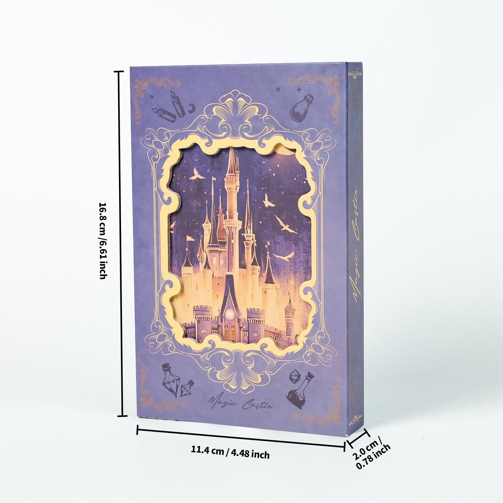 Retro Classical Castle 3D Notebook: Stereoscopic Journal