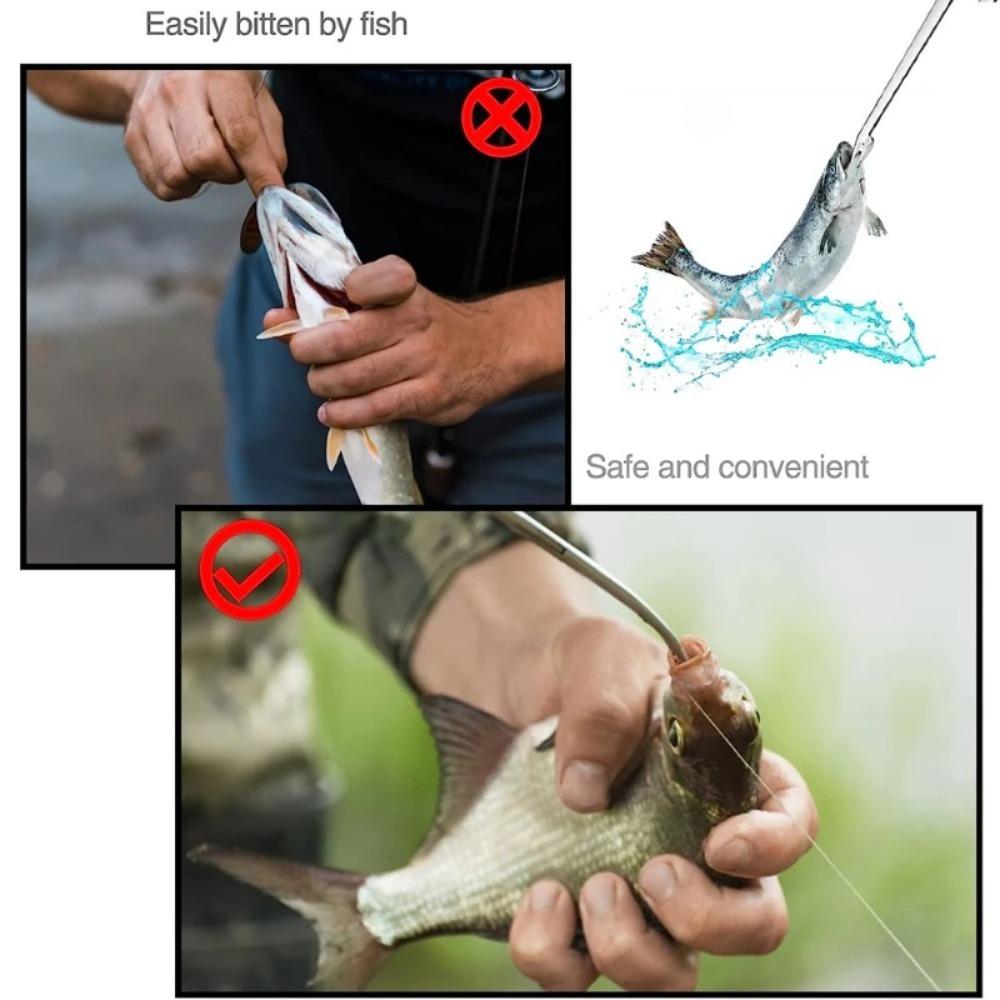 Stainless Steel Hook Remover Fish Clamp Pliers Fish Hook Removal Pliers Fishing Hook Tool Fishing Tackle Fish Control Pliers