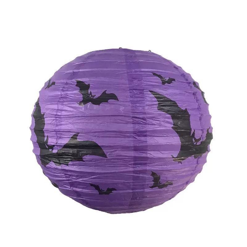 Halloween Glowing Pumpkin Paper Lanterns - Party Courtyard Decorations