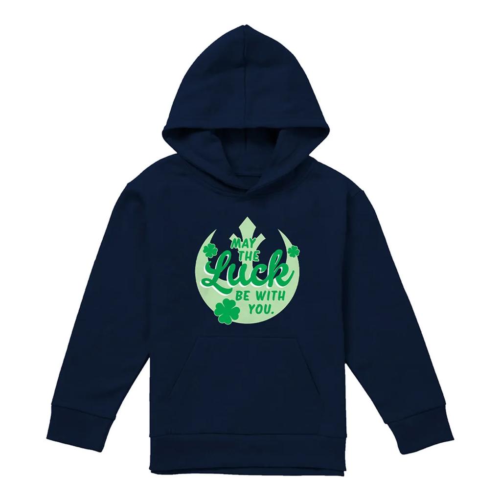 Star Wars Childrens/Kids Luck Rebel Symbol St Patricks Day Hoodie