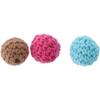 50pcs Mixed Colors Wooden Beads 16mm Cotton Beads Threading Hole Beads  for DIY Jewelry Making