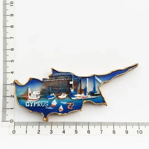 Μαγνήτες ψυγείου Κύπρου, Τουριστικά σουβενίρ, Μεσογειακό μαγνητικό αυτοκόλλητο ψυγείου, Διακόσμηση σπιτιού, Imanes Para El Refrigerador