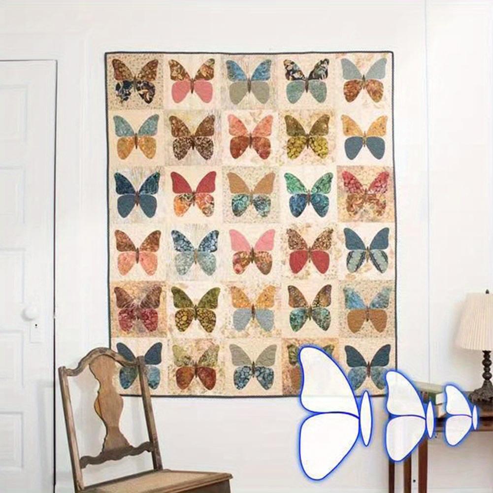 1 Stück Transparente Schmetterling Nähvorlagen, DIY Bastel Patchwork Muster Lineal, Quilt Schablonen Werkzeuge für Handarbeit