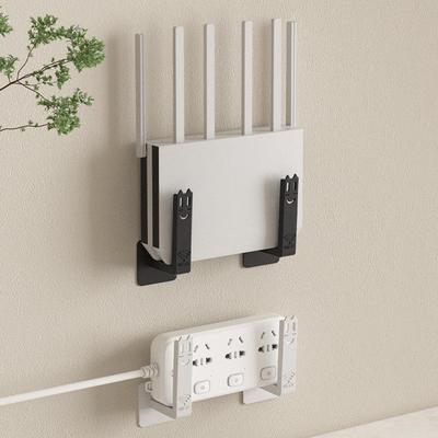 Wandmontiertes WLAN-Router- und Modem-Regal mit Wärmeableitung, Stanzfreie Installation