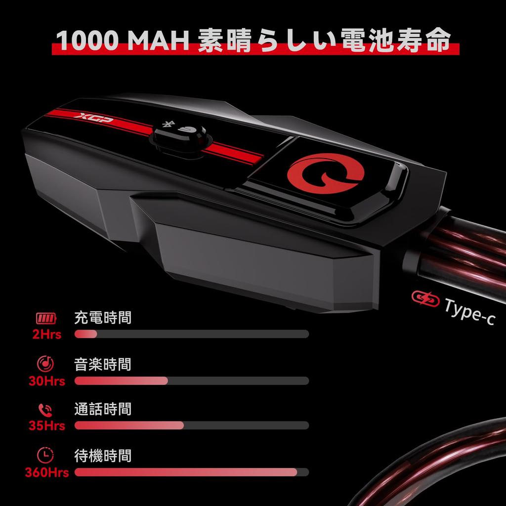 XGP Income Bikes, Bluetooth 5.2, Music Sharing, Bike Incom, 35 Hours of Continuous Usage,