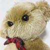 [USED] Teddy Bear House Retro Teddy Bear with Check Ribbon, Vintage