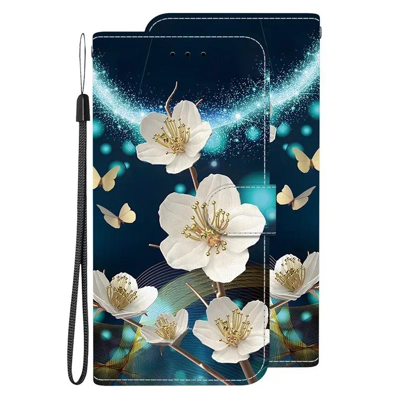 Capa A25 Hoesje voor Samsung Galaxy A25 SM-A256E Cartoon Lederen Hoesje voor Samsung Galaxy A25 A 25 Etui Telefoonhoesje Portemonnee Boekhoes