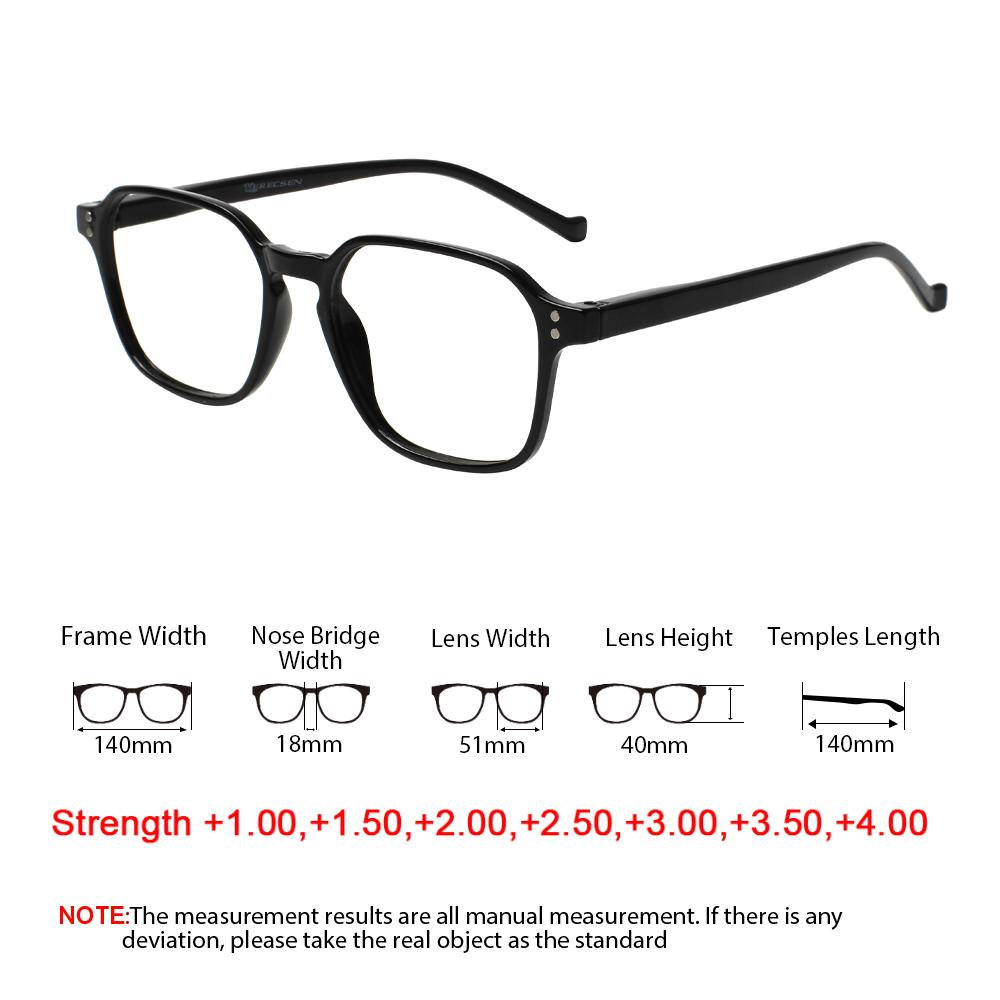 TUREZING Presbyopia Eyeglasses High Definition Optical Lenses for Ladies and Gentlemen Flexible Spring Hinge Simple and Cozy To Wear Ornamental