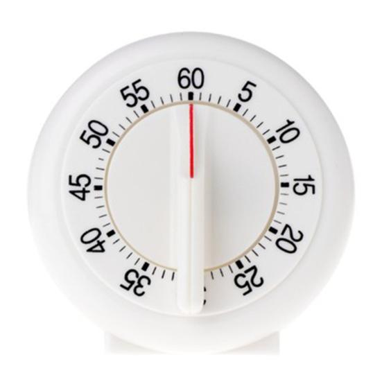 

Portable 60 Minutes Kitchen Mechanical Dial Timer Count Down Alarm Reminder белый