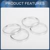 INFINAUTO Hub Centric Rings 66.6mm ID To 75.1mm OD Vehicle Wheel Hub Rings Aluminum Alloy 4pcs