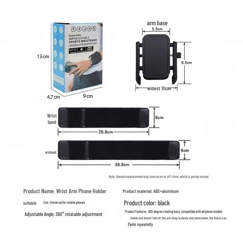 

Universal Wrist Phone Holder for Sports & Running – Arm Strap for Navigation & Drivers