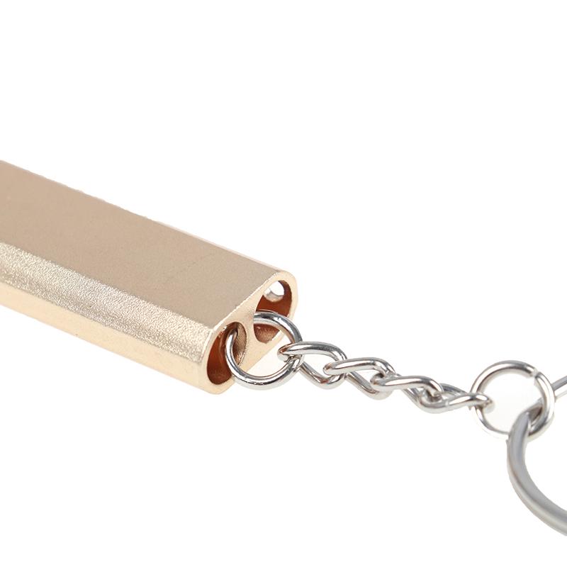 Fluier de Urgență pentru Supraviețuire din Aliaj de Aluminiu, Instrument pentru Camping în Aer Liber, Drumeții cu Breloc
