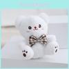 Adorable Plush Bear Keychain Cute Cartoon White Rabbit Doll Bag Accessory Soft Toy