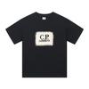 C.P.COMPANY Round-neck Casual Printed Loose Short-sleeved Shirt Black 229