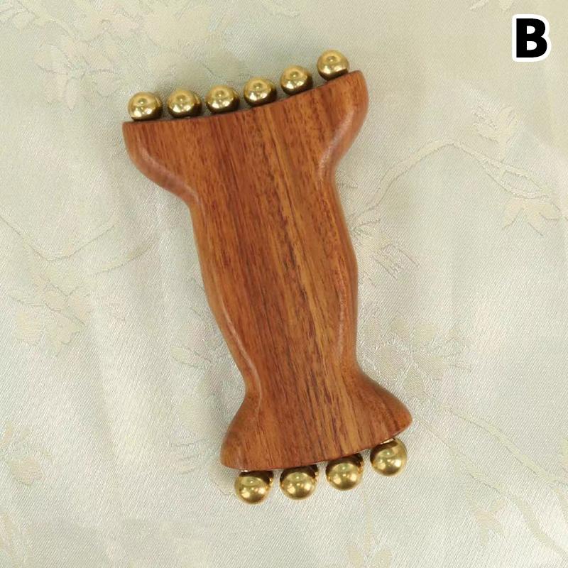 Brass Gold Bead Facial Fascia Lifting Tool Cheek Beauty Massage Gua Sha Lymphatic Drainage Massager Trigger Point Relaxation