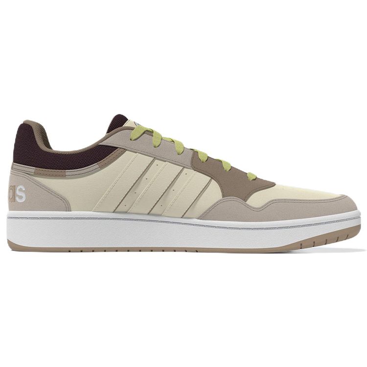 Adidas Neo Hoops 3.0 Comfortable Casual Durable Low-Top Sneakers Unisex Sneakers Light-Yellow H03738
