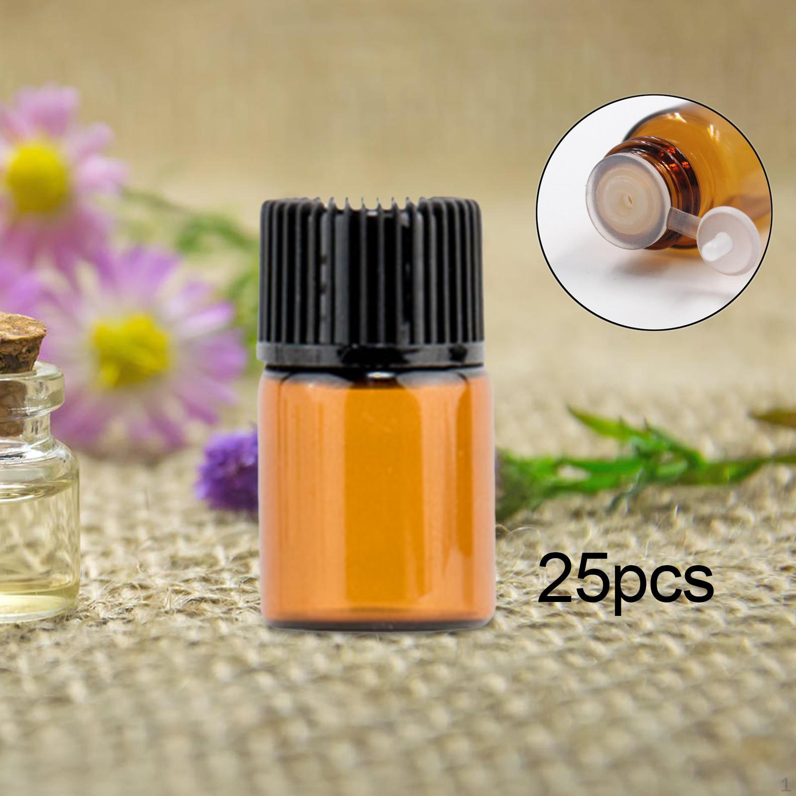 

25 шт. пустые стеклянные бутылки, маленькие тюбики, герметичные банки, коричневый многоразовый контейнер для хранения 2ml Conjoined plug