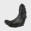 Handmade Anime Cosplay Animal Tail Accessory In White, Black, and Gray – Wolf, Fox, Dog Styles