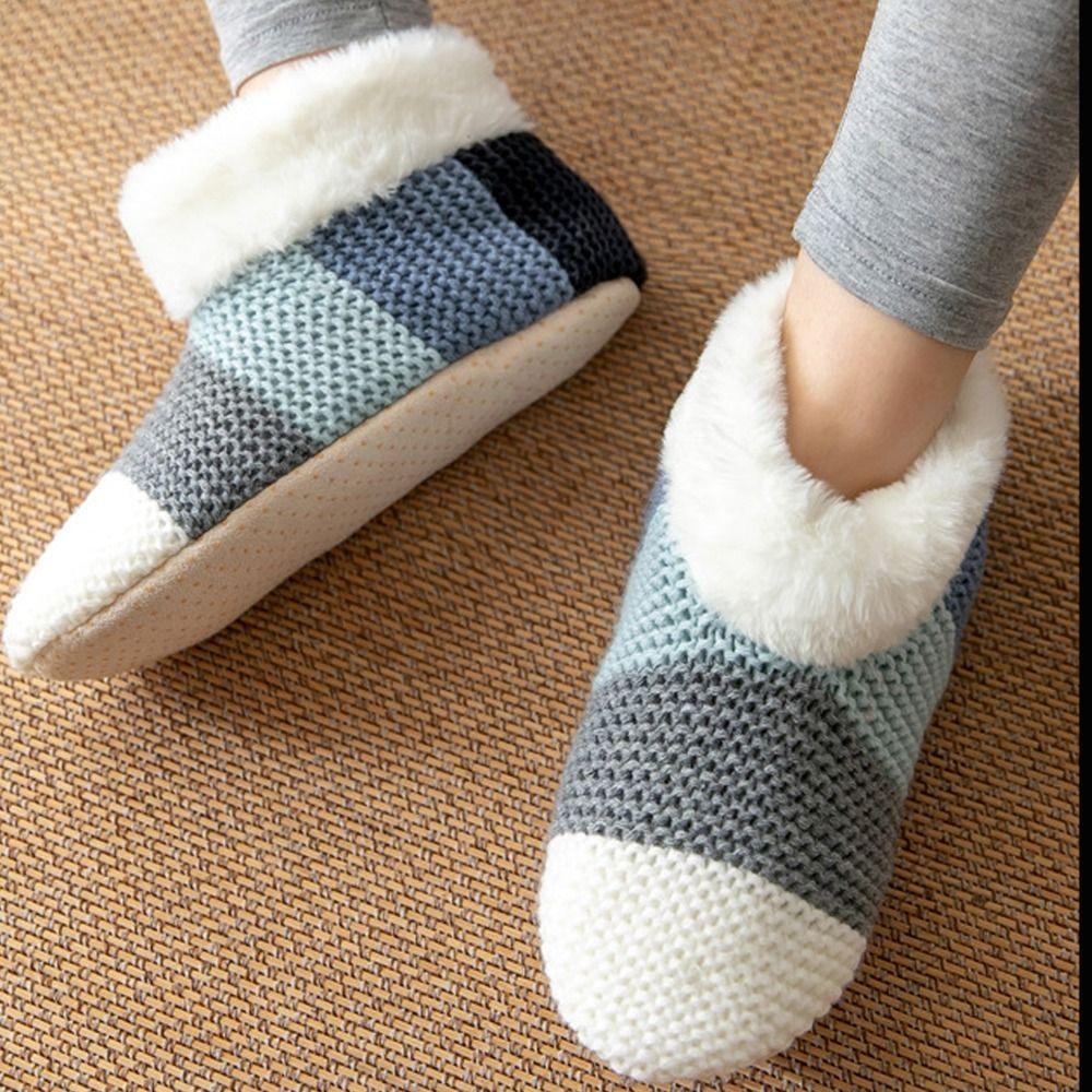 Thickened Grip Fuzzy Floor Socks Winter Warm Slipper Socks Useful Home Sleeping Socks