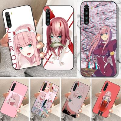 Carcasa de Teléfono Darling In The Franxx ZERO TWO Para Xiaomi Redmi Note 11 10 9T 8 7 Pro Redmi 10 9 9A 9C 8 7 6 Cubierta de Teléfono Negra Suave