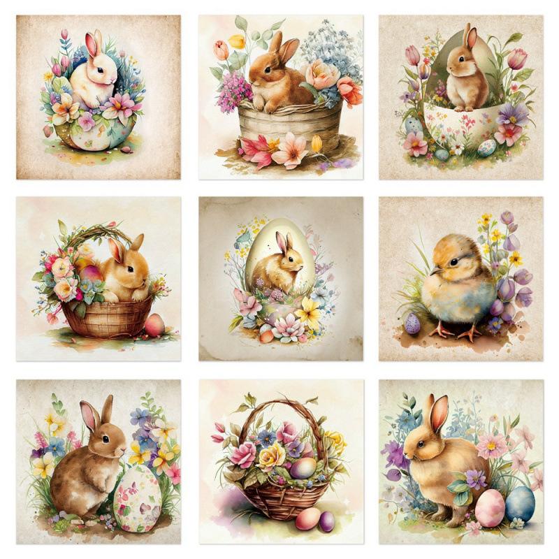 Easter Party Creative Stickers, Rabbit Carnival Party Wine Bottle Decoration Stickers