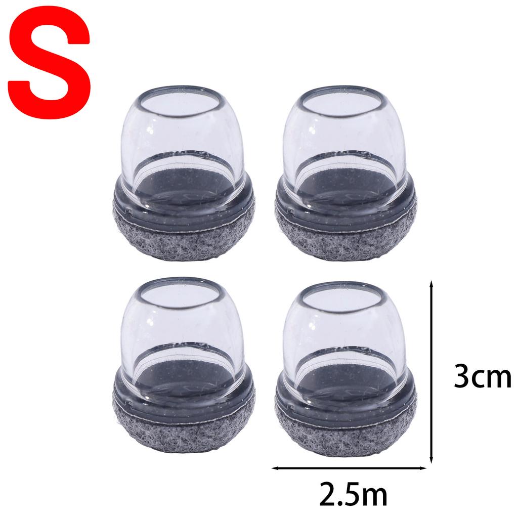 Anti Noise Table Chair Foot Protective Cover Silicone Floor Protectors with Thick Wrap Felt Pads Non-Slip Furniture Foot Covers