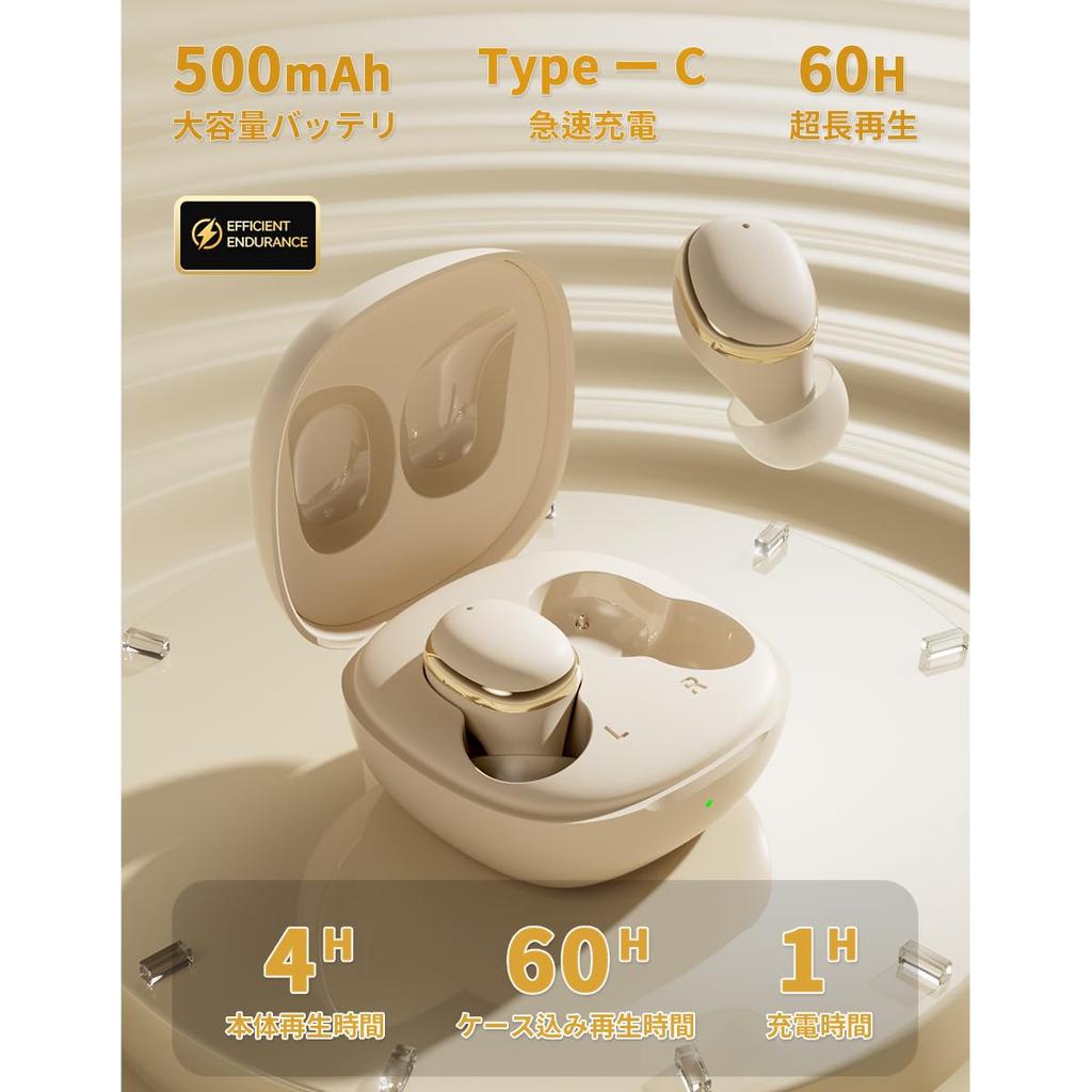 Ethernotes Wireless Bluetooth HiFi Sound Low 2025 Latest Bluetooth Automatic Instant Up to 60 Hours of Fast Volume Comfortable Japanese Voice IPX7