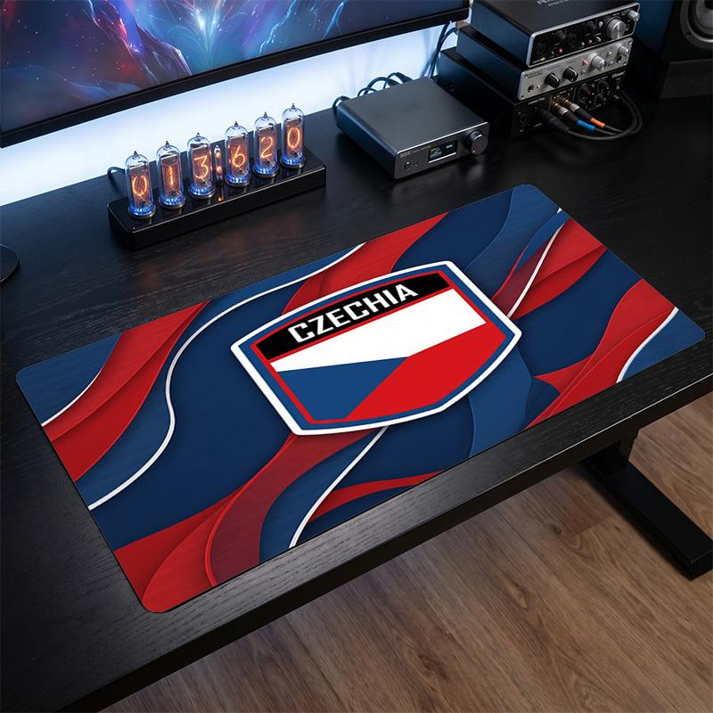 Republi Football Crest Mouse Pad, Extended Non Slip Rubber Desk Mat for Gaming Office Laptop Fan Gift