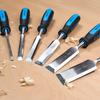 Amazon Basics Woodworking Chisel Set, Approx. 0.6-3.8cm, 8 Chisels