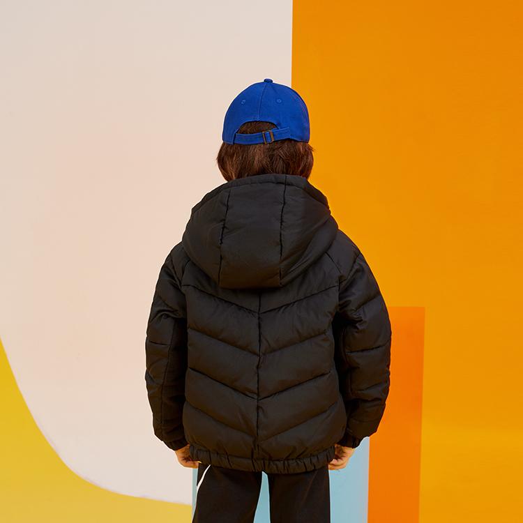 Nike Down Jacket 22 Solid Color Thickened Windproof Warm Kids Jackets Black NY2232145PS-002