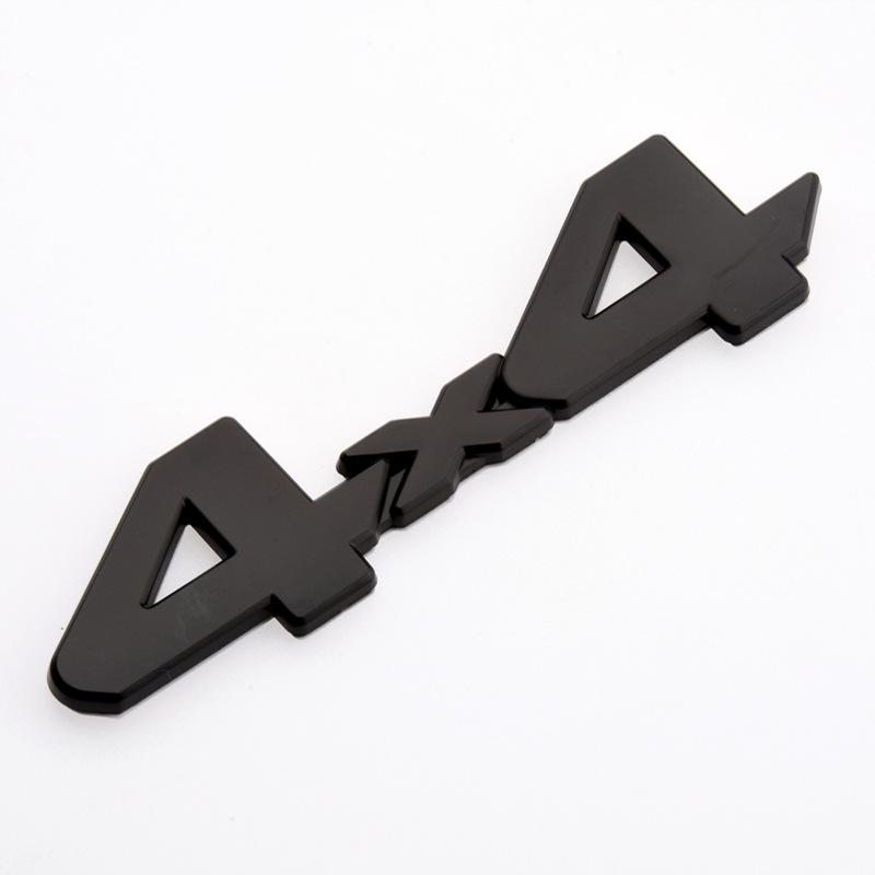 

3d Metal Numbers 4x4 Emblem Black Silver Red Letters Logo Car Rear Trunk Sticker 4X4 Badge Accessories чорний