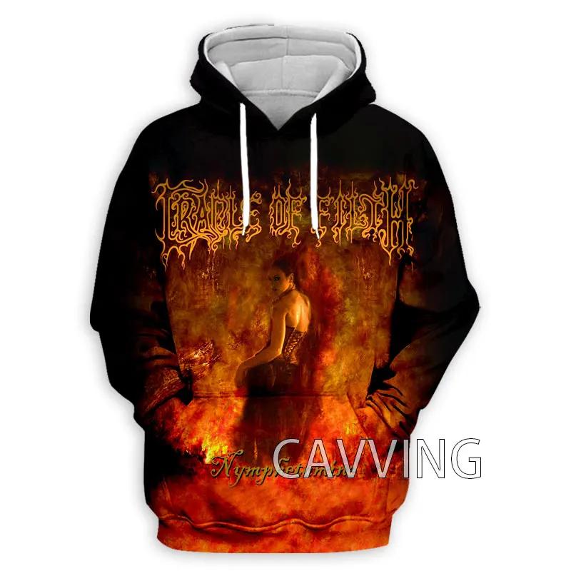 Ny Mote Dame/Herre 3D-trykk Cradle of Filth Hettegensere Hettegenser Topper Klær H01