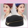 Attendant Flight Beret Hat Women Cap Fashion Casual Stewardess Hats Solid Color